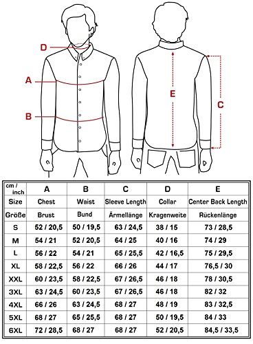 JEEL Herenhemd met lange mouwen - slim fit - business vrije tijd huwelijk - gemakkelijk te strijken - Image 4