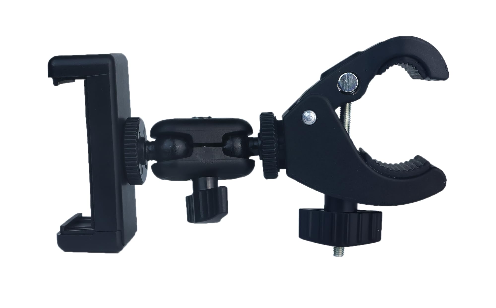 Soporte de teléfono con Abrazadera para Carrito de Golf, Soporte Universal para Bicicleta, Silla de Ruedas, Soporte de micrófono para Cochecito, Soporte para teléfono
