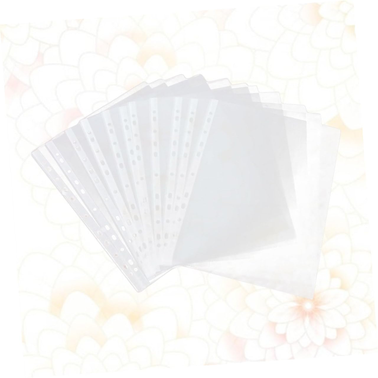 Buste Trasparenti A4 11 Fori Pvc 100 Pezzi per Raccoglitore