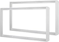 Vista 10 de MW Kit de montaje en superficie de 2 x 2 para panel plano LED, marco de techo de aluminio para 24 x 24 x 3.13 pulgadas, bueno para panel iluminado