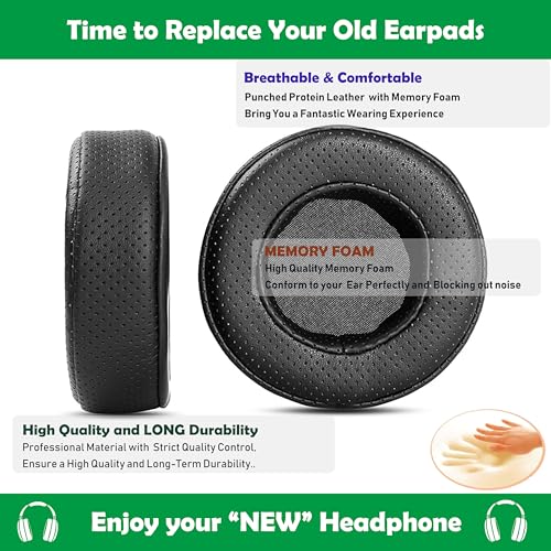 Repuesto de Almohadillas de Cuero Punzadas para Auriculares OneOdio Pro-50 Over-Ear miniatura 5