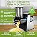 Elektrische Käsereibe für Blockkäse, elektrischer Käsereiber mit 7 Edelstahlklingen zum Schneiden, Raspeln und Zerkleinern von Gemüse, Obst und Nüssen, One-Touch-Bedienung