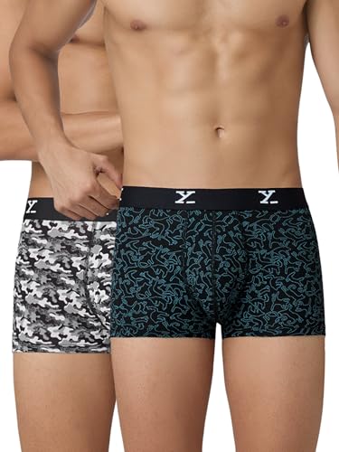 Image of XYXX Cloudsoft Micromodal Shuffle Trunks for Men, Pack of 2