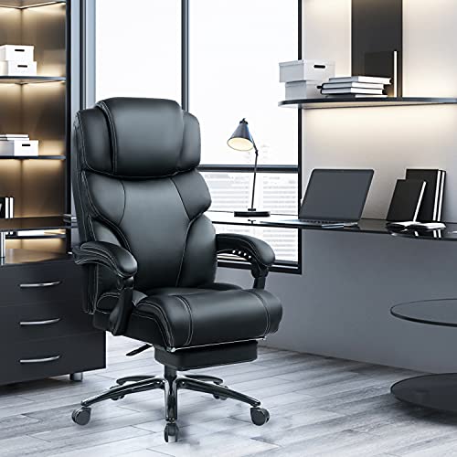 Buy KCREAM High Back 400LBS Leather Executive Chair Reclining Office