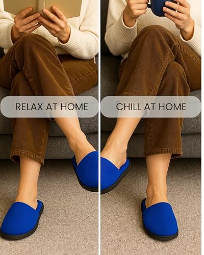Image of Travelkhushi Soft Comfy Home Slippers For Women & Men For Winter Capet flip flops for Bedroom Indoor Carpet house slides Anti skid Slippers for Winter & Summer