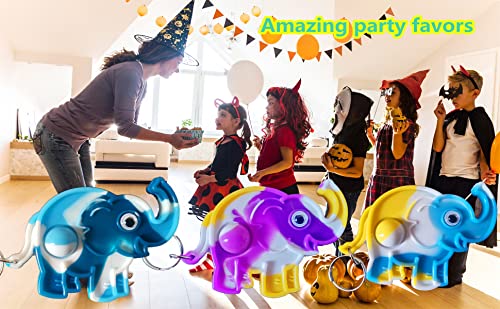 Image of 24 Packs Funny Present Unique Mini Elephant Assorted fidgets Bubble Toys for Kids Children Classroom Students Gifts from Teacher,Birthday Party Favors