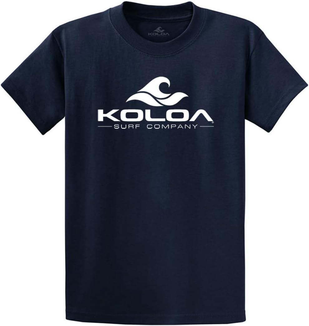 Koloa Surf Classic Wave Logo Heavy Cotton T-Shirts in Regular, Big & Tall Sizes
