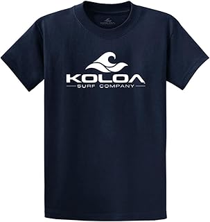 Koloa Surf Classic Wave Logo Heavy Cotton T-Shirts in Regular, Big & Tall Sizes