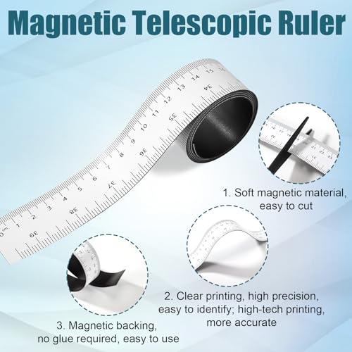 Cinta métrica magnética flexible de 39.37 pulgadas miniatura 4