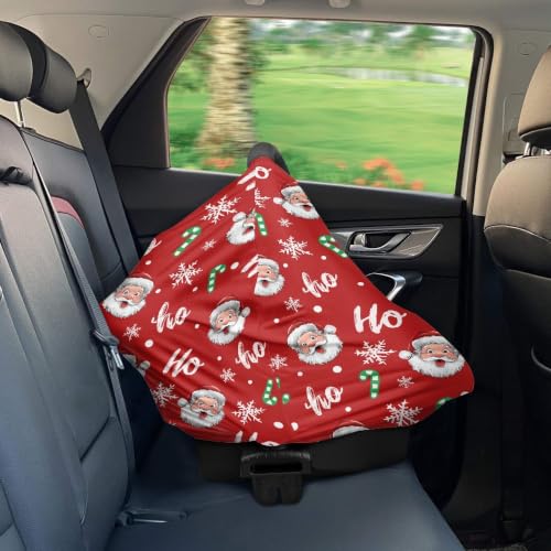 Image of Christmas Santa Car Seat Covers Canopy Cover, Machine Washable