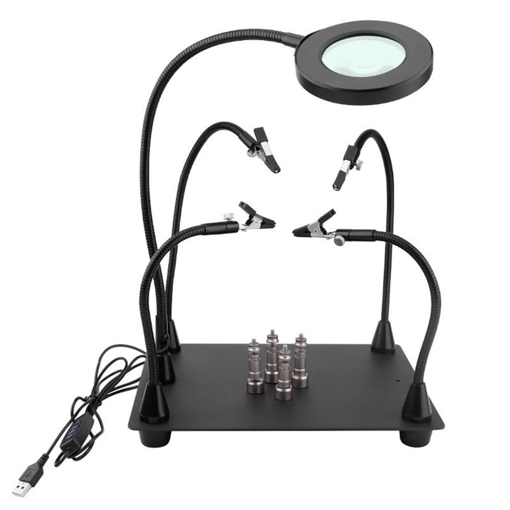 Littimoon USB Magnet Welding Holder the Third Hand Helping Hands Soldering Station for Electronic Repair Soldering Fixture