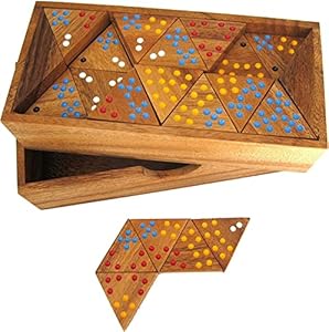 LOGOPLAY Tridomino Jumbo Dreieck-Domino Holzspiel