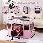 XRG Foldable Pet Cat Playpen,Indoor Cat cage Crates S(27.6"x21.7"x17.7") - Image 6
