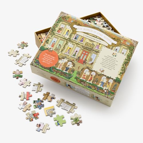 Image of Clarkson Potter The World of Jane Austen - A Conversation Puzzle: 500-Piece Jigsaw Puzzle for Adults