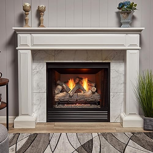 Bluegrass Living B24DR-ES4 Dual Fuel Ventless Fireplace Logs Set With Remote Control, Use With Natural Gas Or Liquid Propane thumb #1