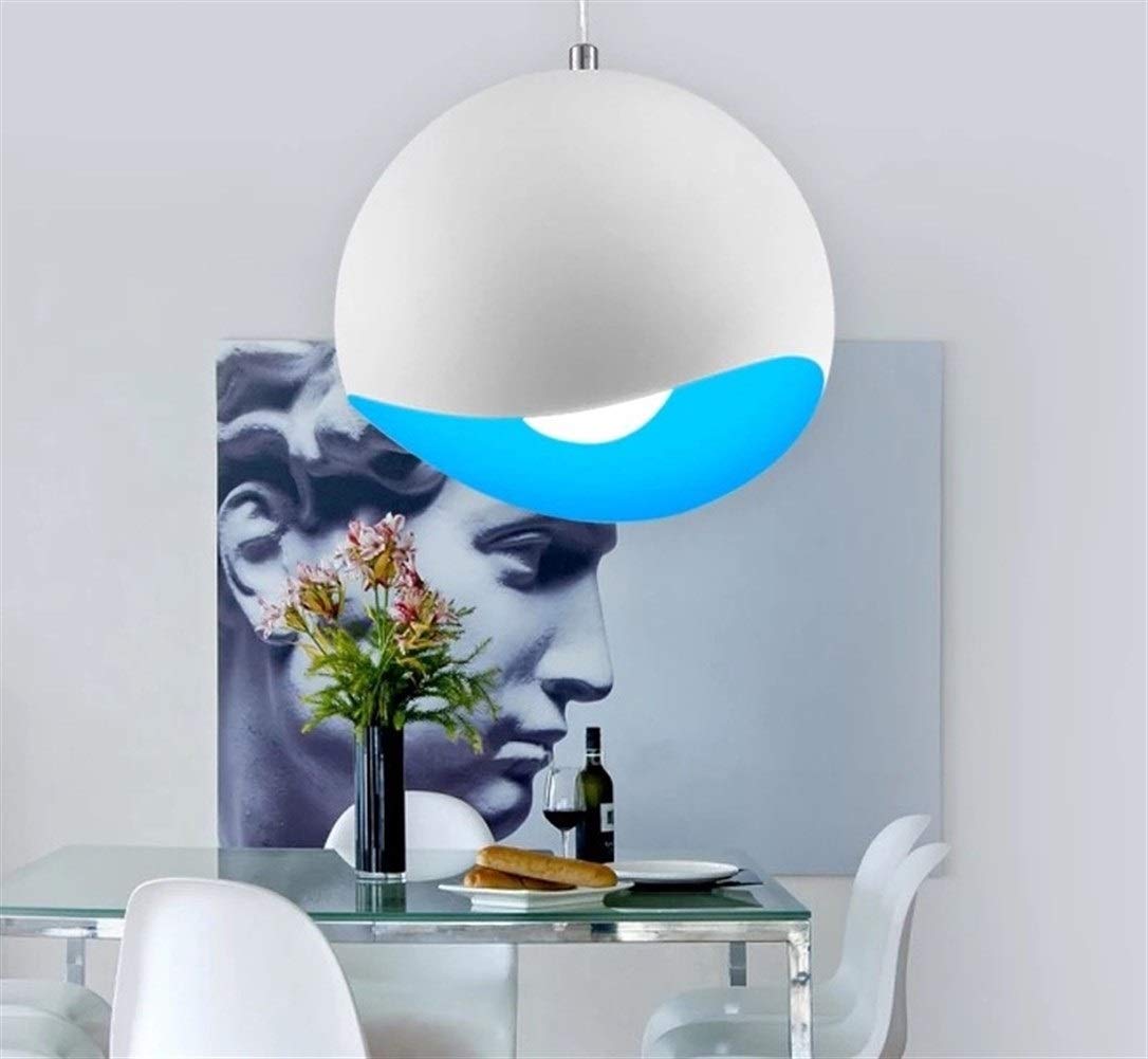 Lámpara moderna minimalista de hierro para salón, restaurante y café con luz tricolor