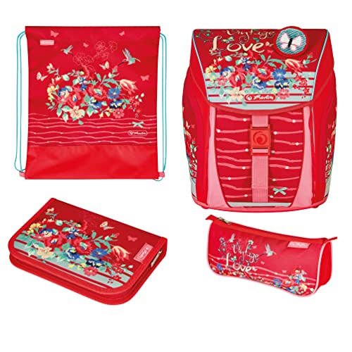 herlitz Schulranzen FiloLight Plus, Vintage Love, 1 Stück