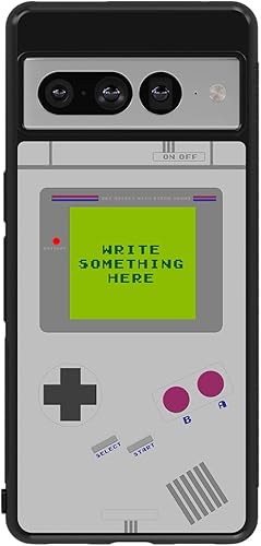 Miniatura 1 de Funda de goma negra personalizada para consola de juegos retro compatible con Google Pixel 10, 10 Pro, 10 Pro XL, 9a, 9 Pro, Pixel 9, Pixel 9 Pro