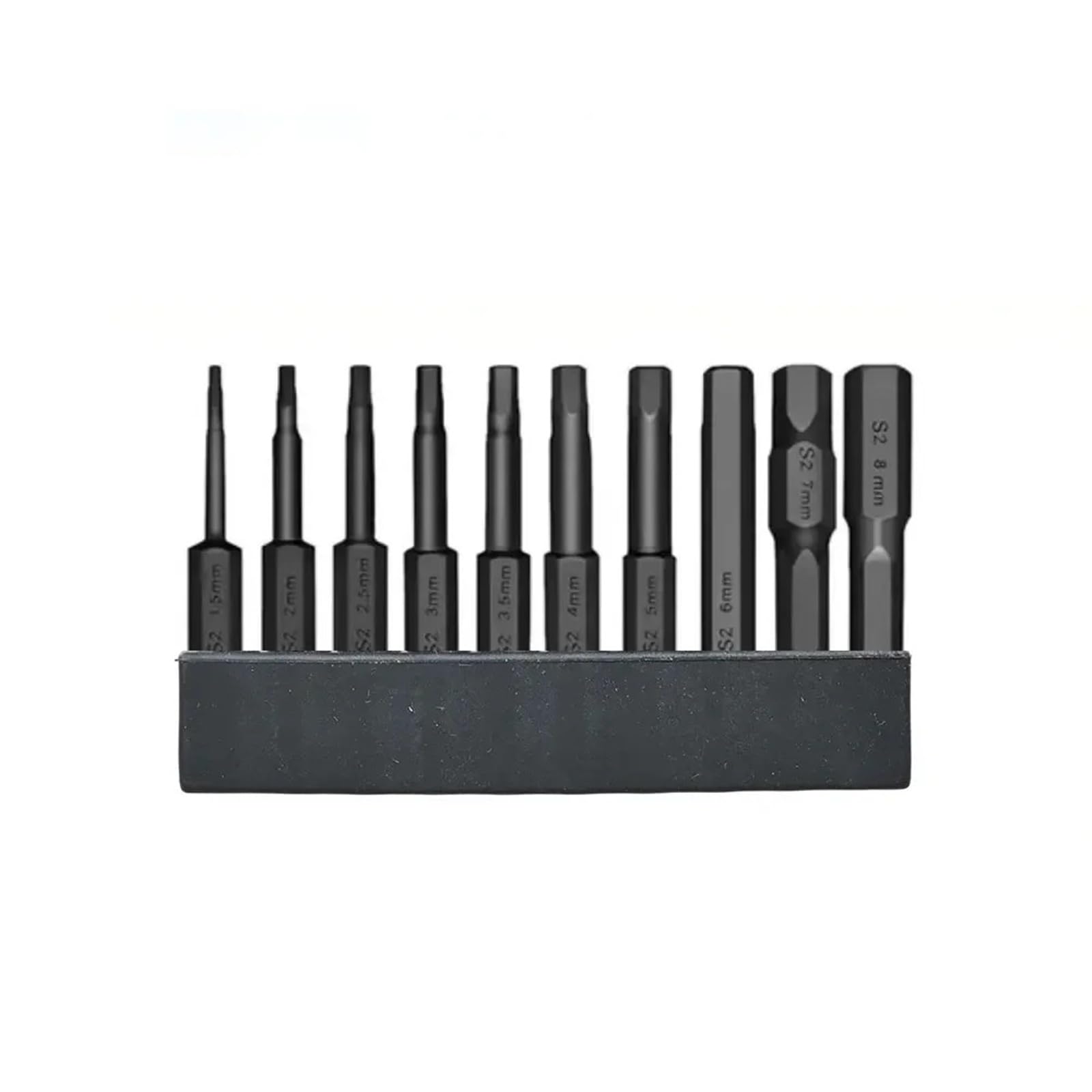 Zestaw bitów do śrubokrętów sześciokątnych Multi Wear Metric Size Bit S2 10 szt. (zestaw metryczny)