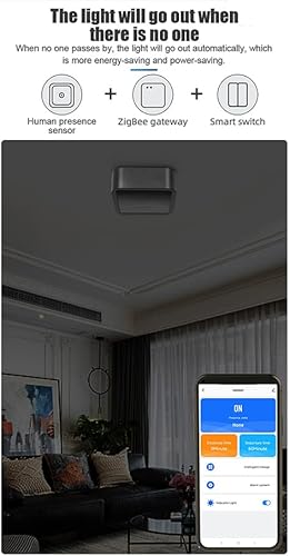Miniatura 3 de OWLEEN ZigBee Sensor de presencia humana mmWave Radar de alta detección del cuerpo humano existe sensor soporte Tuya