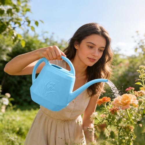 Image of Plant Watering Can - Sky Blue - 1 /2 Gallon