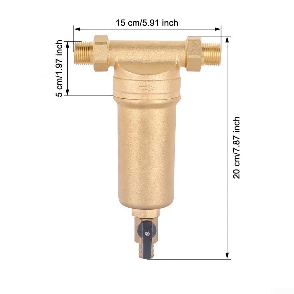 per Filtro Acqua Ottone Massiccio Alta Pressione per Filtro(6 Points 4 Points)