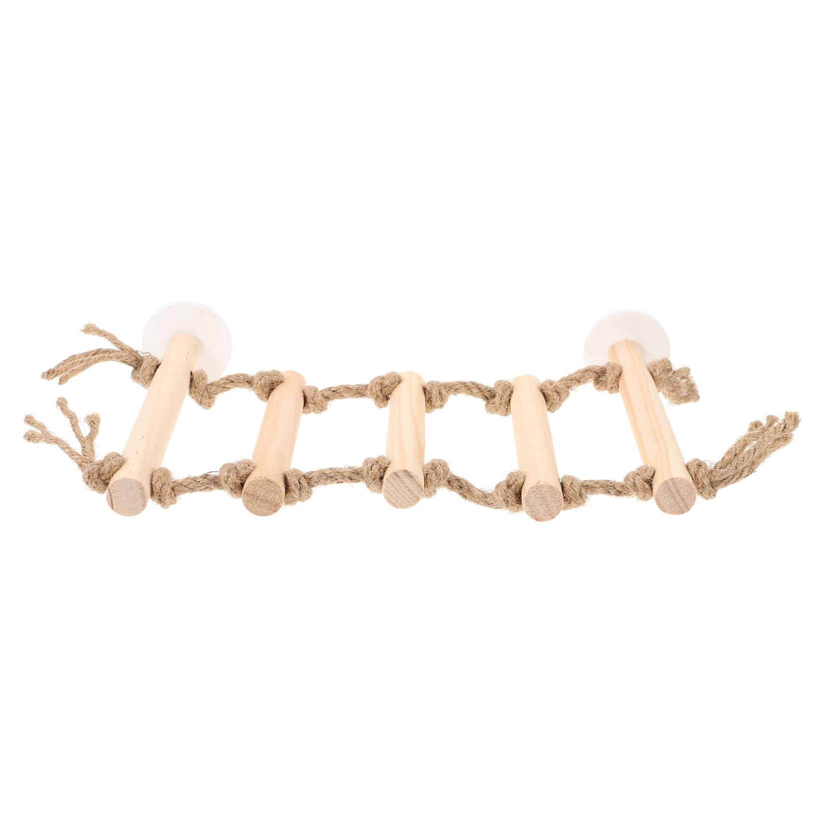 ifundom Wooden Bird Ladder for Parakeets and Parrots Climbing and Chewing Playset with Slip Design Easy to and Install for Birdcages and Enrichment