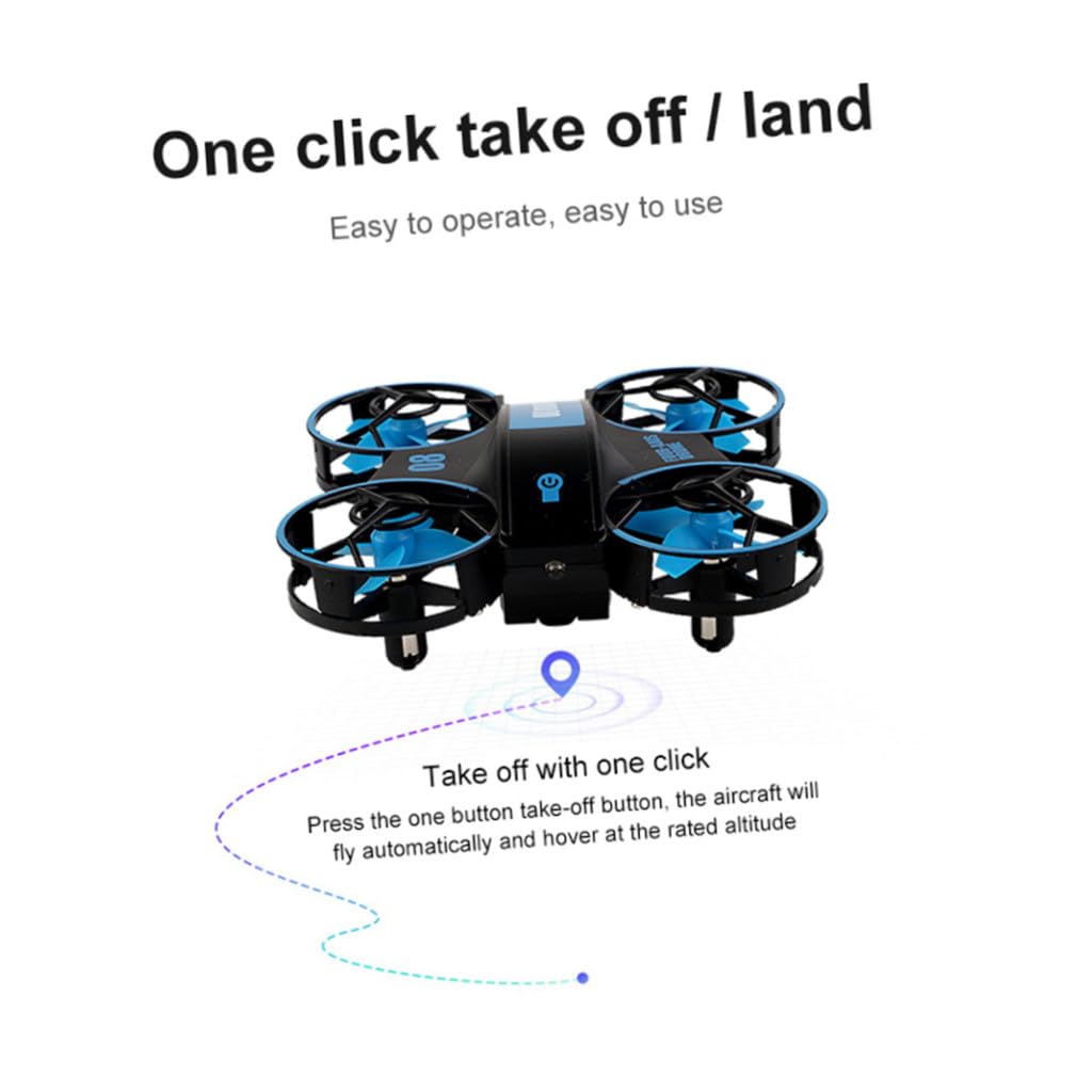 Abaodam Mini Drone Rc Led Quadcopter Telecomandato Per Stabile e Adulti Facile Controllare Compleanni e Speciali