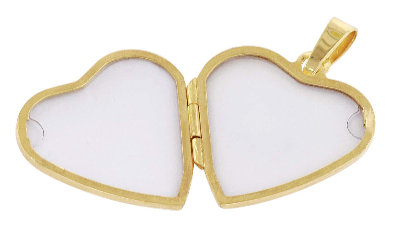 trendor Medaillon Herz mit Kette 925 Silber goldplattiert 39535 | zauberhafte Halskette für Damen, zeitloser Anhänger für Frauen, elegante Geschenkidee