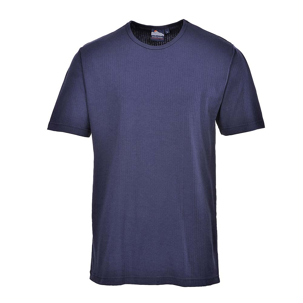 Portwest Navy Thermal Short Sleeve T Shirt