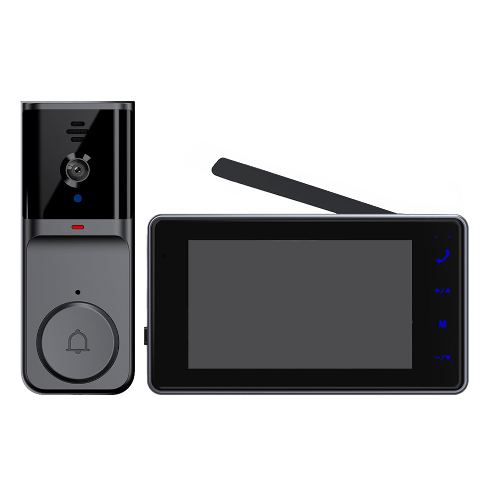 Alcxazs Wireless No Subscription Video Intercom Doorbell Camera System Hd 1080P Video Doorbell Camera Wireless
