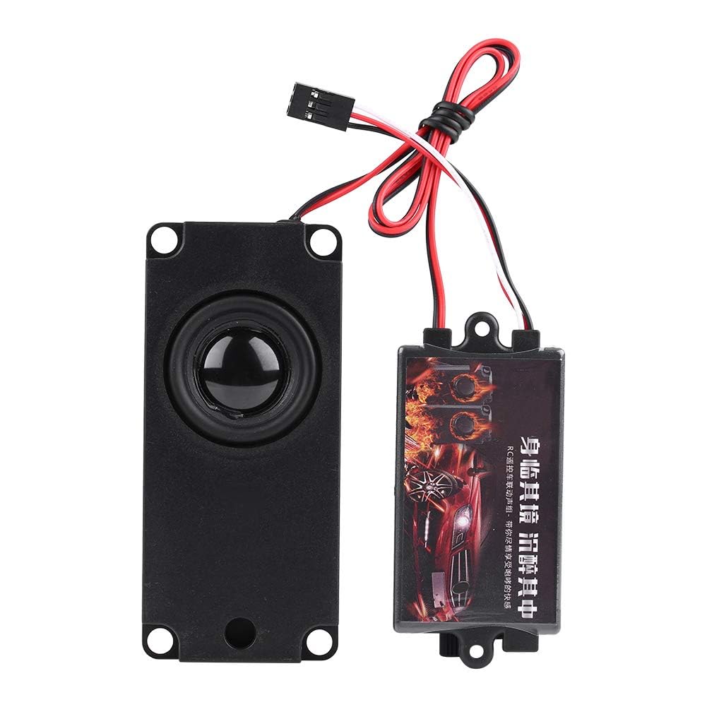 Ejoyous RC Auto Motor Sound Simulator, Soundgenerator Auto RC Car Engine Sound Simulierter mit 1 Lautsprecher für 1/10 Fahrzeugmodelle