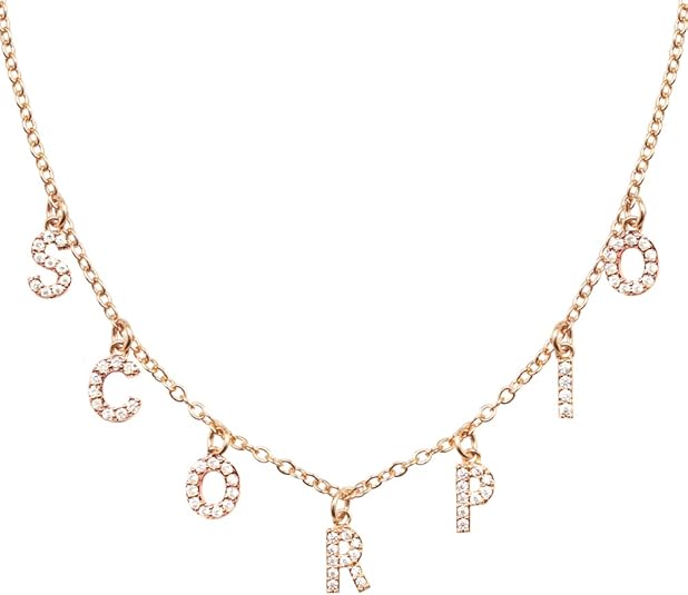 xo, Fetti Zodiac Scorpio Necklace, 14