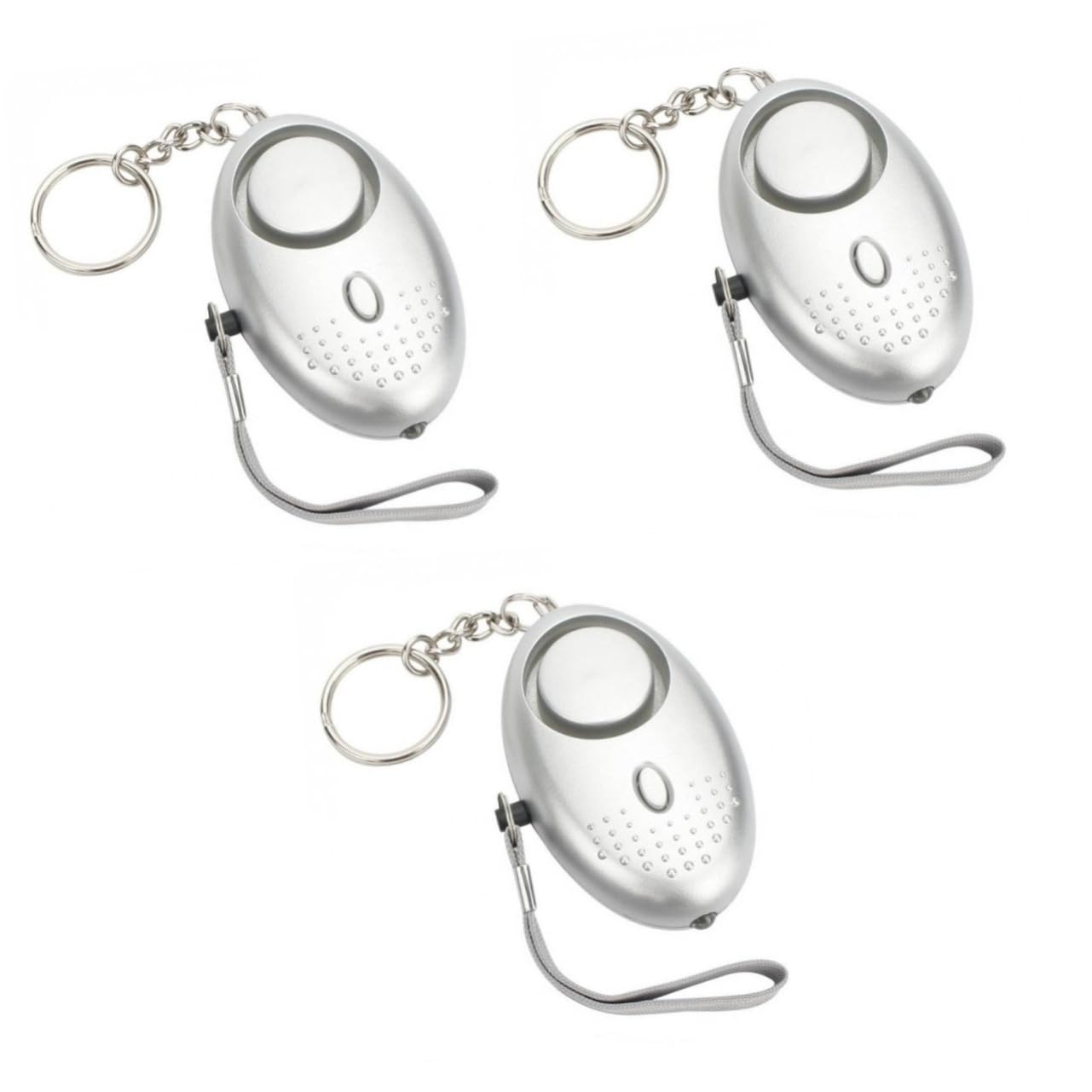 Hemobllo 3sets Persönlicher Sicherheitsalarm 130db -Taschenlampe Notfall Für Frauen/nachtarbeiter/Kinder/ältere Alarm 2 Stücke * 3
