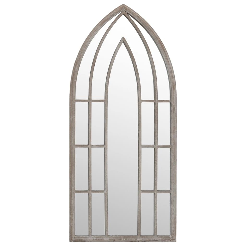 KGHFDVB Indoor Iron Mirror 100x45 cm with Rust Effect, Decorative Wall Mirror for Adding Light and Creating Focal Point, Antique Style
