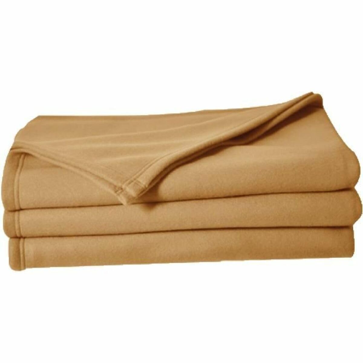 POYET MOTTE POLECO Couverture polaire Polyester Sable 220 x 240 cm