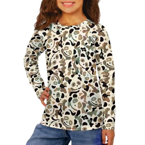 Image of Uourmeti Girls Graphic Tees Long Sleeve T Shirts for Teens Casual Tshirts Junior Sportswear Fall Tops
