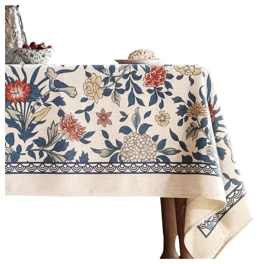 Best outdoor tablecloth with umbrella hole patdrea Designer Blue Tablecloth