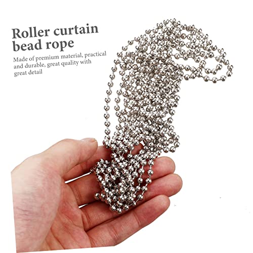 BIUDECO Curtain Bead Rope Blind Beaded Chain Cord with Metal Ball Chain for Window Treatments - Image 5