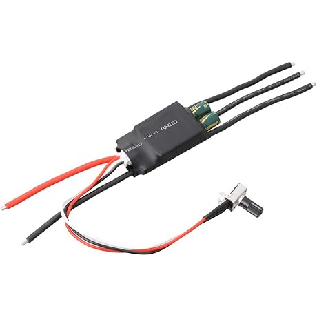 High Speed Three-Phase DC Seven to Twenty Four Volts Brushless Hallless BLDC Controller ESC w/Potentiometer