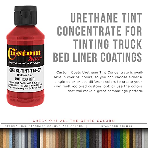 Image of Custom Coat 3 Ounce, Hot Rod Red, Bed Liner Tint Concentrate