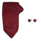 manschettenknopf personalisiert Set bestehend aus: Krawatte, Manschettenknöpfe