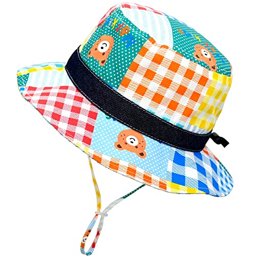Kids Boy Sun Hat Adjustable Baby Girl Summer Bucket Hats Cotton Breathable Outdoor Anti-Uv Beach Hat #TOP3