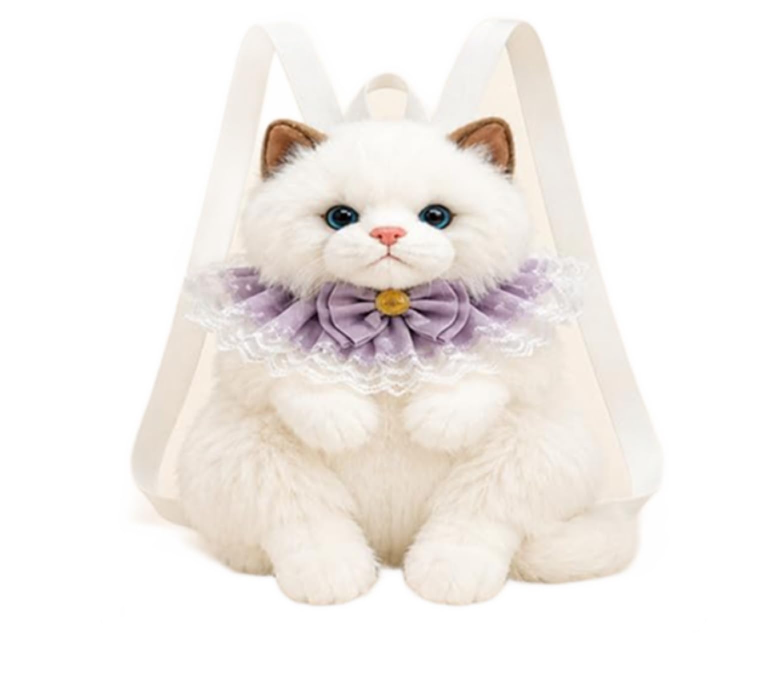 Realistic Cat Backpack, Handcrafted Stuffed Animal Plush Bag, Hyper-Realistic Kitten Crossbody Purse with Adjustable Straps, Shoulder Bag for Women Girls Gift-picture-28