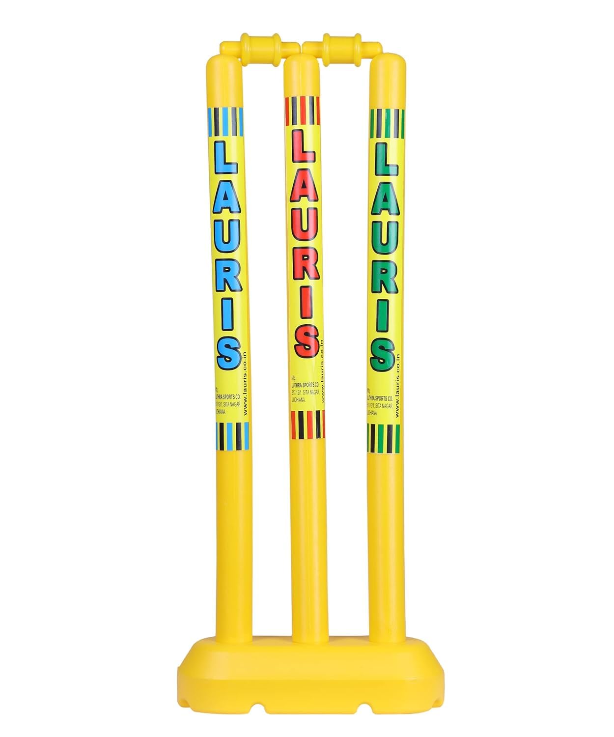 Lauris Plastic Wicket Medium Size 24 inches Length 3 pcs Set with 2 bails and 1 Bases (B0CM6QHSZF) Amazon Price History, Amazon Price Tracker