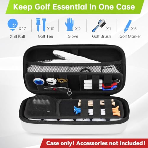 Golf Accessories Hard Shell Storage Cabinet with Mesh Pockets to Store Gloves Cell Phone T-Shirt Marking Tool Durable Travel Bag - Image 3