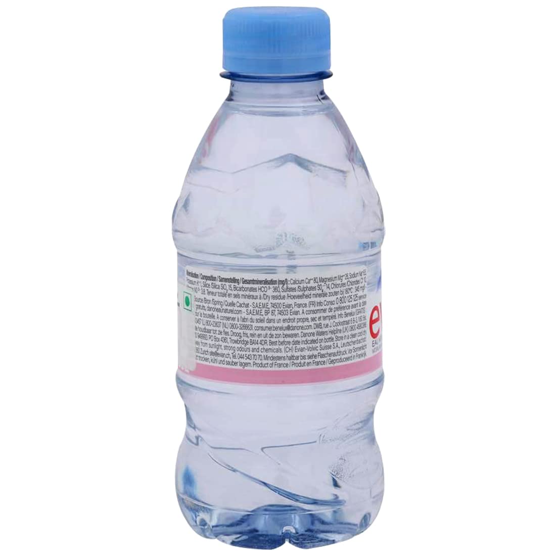 Evian Lot de 12 bouteilles d'eau minérale naturelle 330 ml