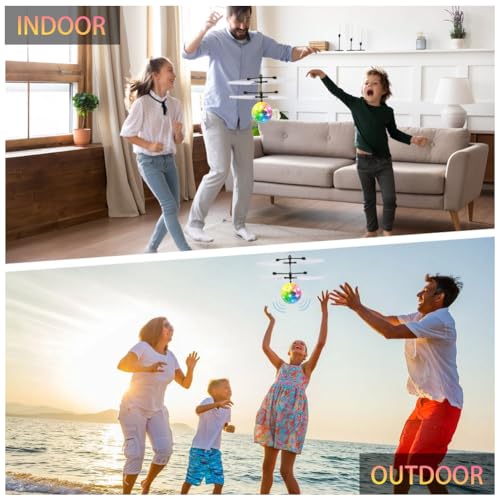 OSDUE Fliegender Ball, Drohne, Helikopter, Flying Ball Fly Magic Spinner Boomerang Spielzeug für Kinder 6-10+