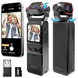 NinjaCam 4K Camera Vlog, Portable Caméra POV, Caméra de Corps, Body Cam...