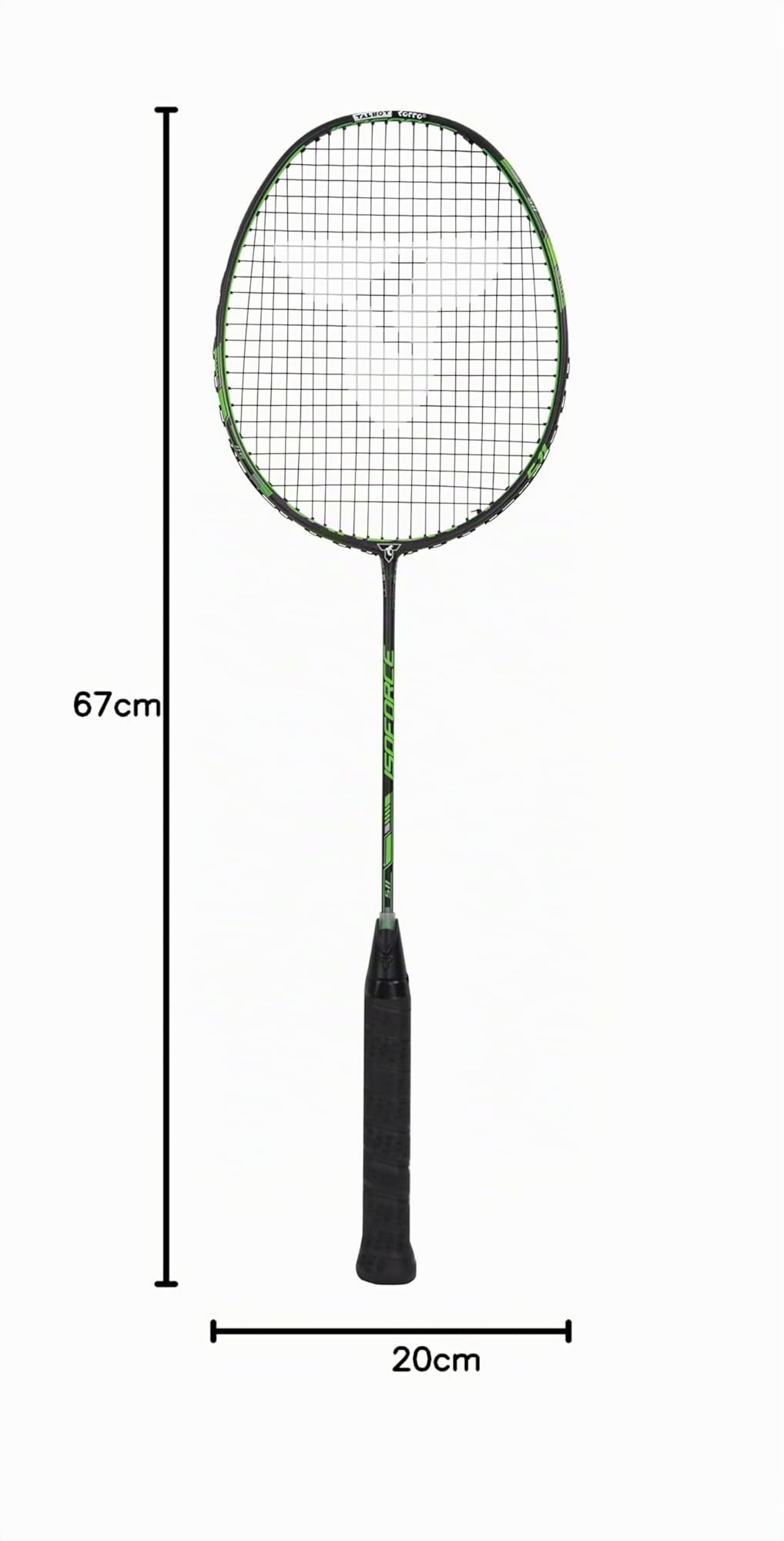 Talbot Torro Badmintonschläger Isoforce 511, 100% Carbon4, leicht und handlich, Verschiedene Designs wählbar